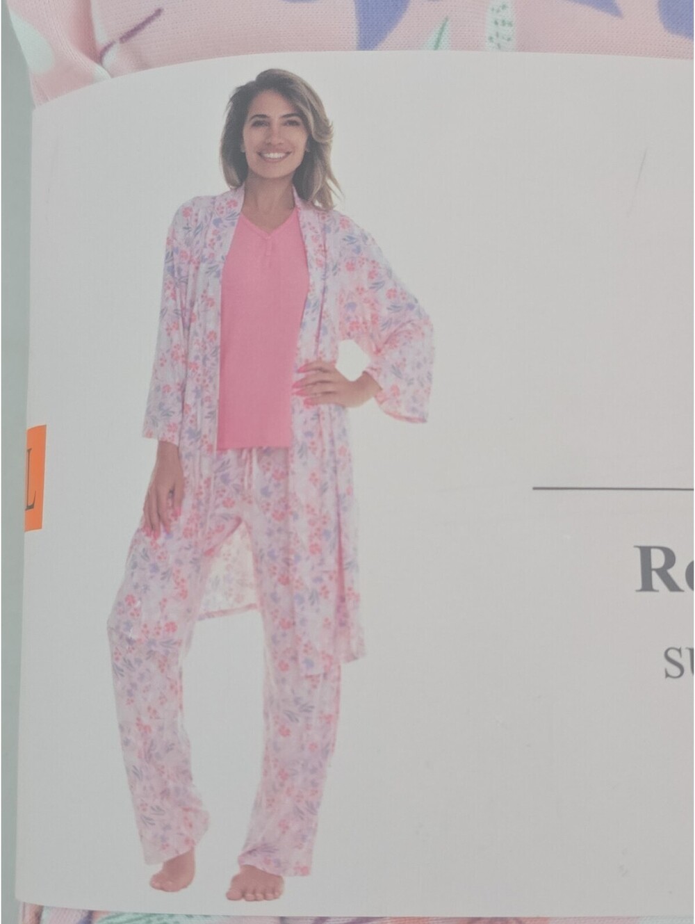Flora Nikrooz FN Women's Super Soft 3 Pajama Set, Robe, Tank, and Pant,Pink XXL